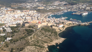 Imagen aérea de la ciudad de Ibiza.