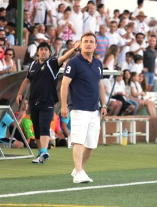 Ormaechea y Muriana, durante el partido de este domingo.