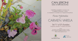 En la imagen, la invitación a la inauguración de la muestra.