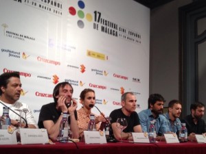 Ruedade prensa de la película. Foto: Twitter Festivalde Málaga.
