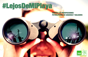 Cartell promocional de la campanya #LejosDeMiPlaya.