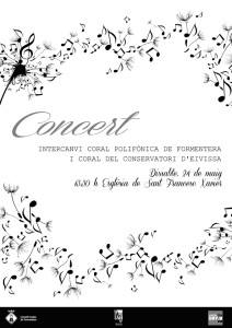 A la imatge, el cartell del concert. 