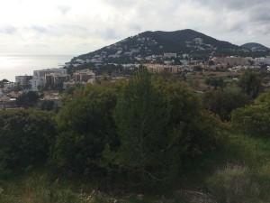 Vista del municipio de Santa Eulària desde es Puig de Missa.