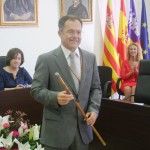 'Agustinet', con el bastón de mando.
