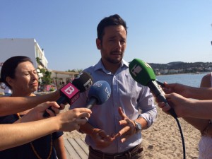 Montse García y Rafa Ruiz, esta mañana en Talamanca.