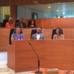 La bancada del nuevo equipo de gobierno PSOE-Podem Guanyem.