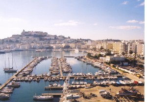 Imagen aérea del Club Nátuico de Ibiza.