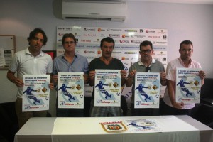 Estefan Lanchón, Sebastián Losa, Juan Marí, Miquel Jaume y José Tirado, durante la presentación.