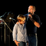 Marcos Llunas, en la presentación de su hijo.