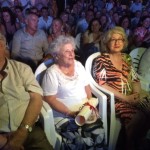 Una de la maestras homenajeadas.
