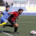 Una acción del partido disputado en Son Marçal.