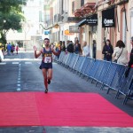 Javier López celebra el tercer puesto.