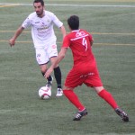 Pacheta, en una acción del partido