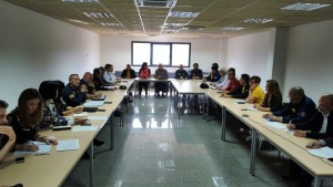 Una imagen de la reunión de coordinación del Plan Infobal celebrada este martes.