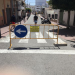 Imagen de las calles de Sant Antoni cortadas por obras.