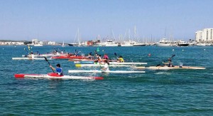 Un total de 25 palistas compitieron este sábado en la cuarta prueba del campeonato escolar.