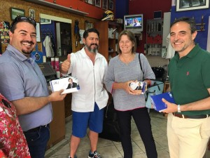Santi Marí, Virginia Marí y José Vicente Marí Bosó.