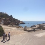 En este punto finalizará el trazado terrestre y empezará el marino.