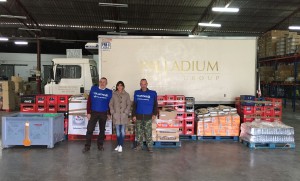 La entrega realizada por Carmen Matutes al Banco de Alimentos de Ibiza y Formentera.