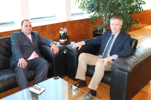 El cónsul marroquí también ha sido recibido esta mañana por Vicent Serra en el Consell d'Eivissa.