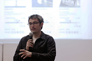 David Cabo, fundador de Civio, en una conferencia.