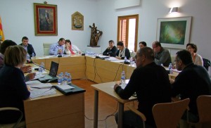 El Consell Insular de Formentera reunido esta mañana en sesión plenaria. 