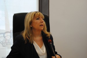 Marienna Sánchez-Jáuregui durante el último pleno municipal. Foto: D.V.