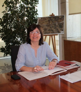 Pepa Costa, consellera de Movilidad, durante una reunión mantenida en el Consell Insular d'Eivissa.