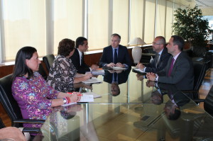 Joaquín García se reunió con el presidente del Consell d'Eivissa, alcaldes y empresarios.