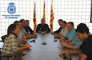 Imagen de la reunión. Foto: Policía Nacional.