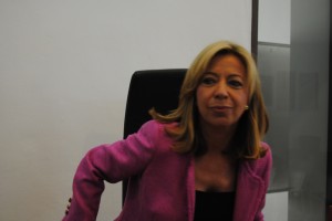 Pilar Marí en el pleno de su toma de posesión.