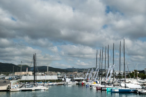 Los barcos atracados antes de emprender la regata. Foto: Royal Cup Marina Ibiza.