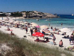 A més de la pujada en l'ocupació hotelera, Formentera ha experimentat un augment de turisme familiar i d'Europa de l'est.  Foto: PyP