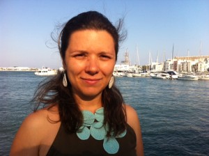 La coordinadora de Alianza Mar Blava, Sara Pizzinato, en el puerto de Eivissa. Foto: D.V.