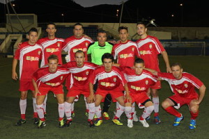 Once inicial del Eivissa CF que jugó en pretemporada un amistoso ante el Portmany.