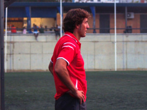 Patxi Salinas, entrenador del conjunto catalán de Segunda División B.