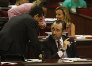 El president, José Ramón Bauzá, al Parlament / E. Calvo (Ara Balears)