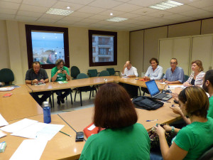 La Mesa Sectorial d'Educació, reunida avui dematí. Foto: Ara Balears