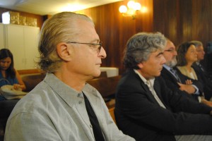 El músico Michel Cretu durante una sesión del proceso judicial.  Foto: D.V.