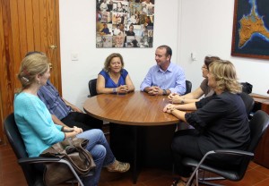 Un moment de la reunió, avui, a Formentera