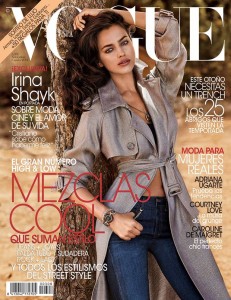 En la imagen, la portada de Vogue, el buque insignia de la moda internacional, con una fotografía del posado de Irina Shayk en Ibiza.  Foto: vogue.es