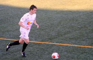 Borja García ha debutado en casa como nuevo jugador de la Peña