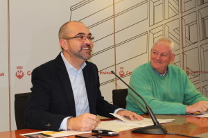 Durant la presentació, el conseller ha estat acompanyat del gerent de FECOEF, Jaume Comas.