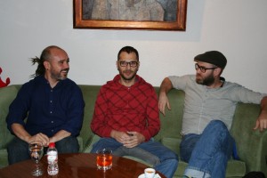 Joan Noguera, Toni Torres y Eduard Reguant, tres de los integrantes de Xiringuito a Groelandia.
