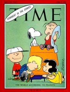 -Charlie Brown, Snoopy, Linus, Schroeder y Lucy copando la portada de Time.