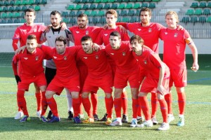 Once inicial de Balears frente a Catalunya, con Salinas y Vicent en la alineación.