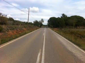 Imagen reciente de la deteriorada carretera de Sant Joan