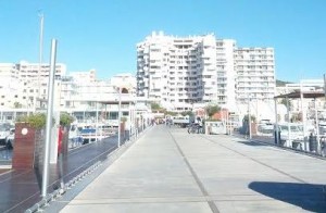 Imagen del núcleo urbano de Sant Antoni desde el Club Nàutic