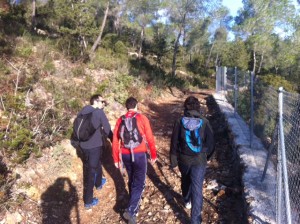 Empezando la ruta en Sant Llorenç. Fotos: D.V.