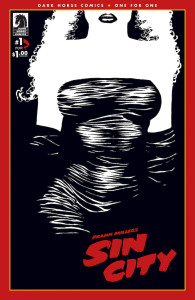 Portada de Dark Horse Comics para la primera entrega de Sin City.